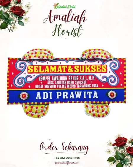 Papan Bunga Ucapan Selamat Sampit